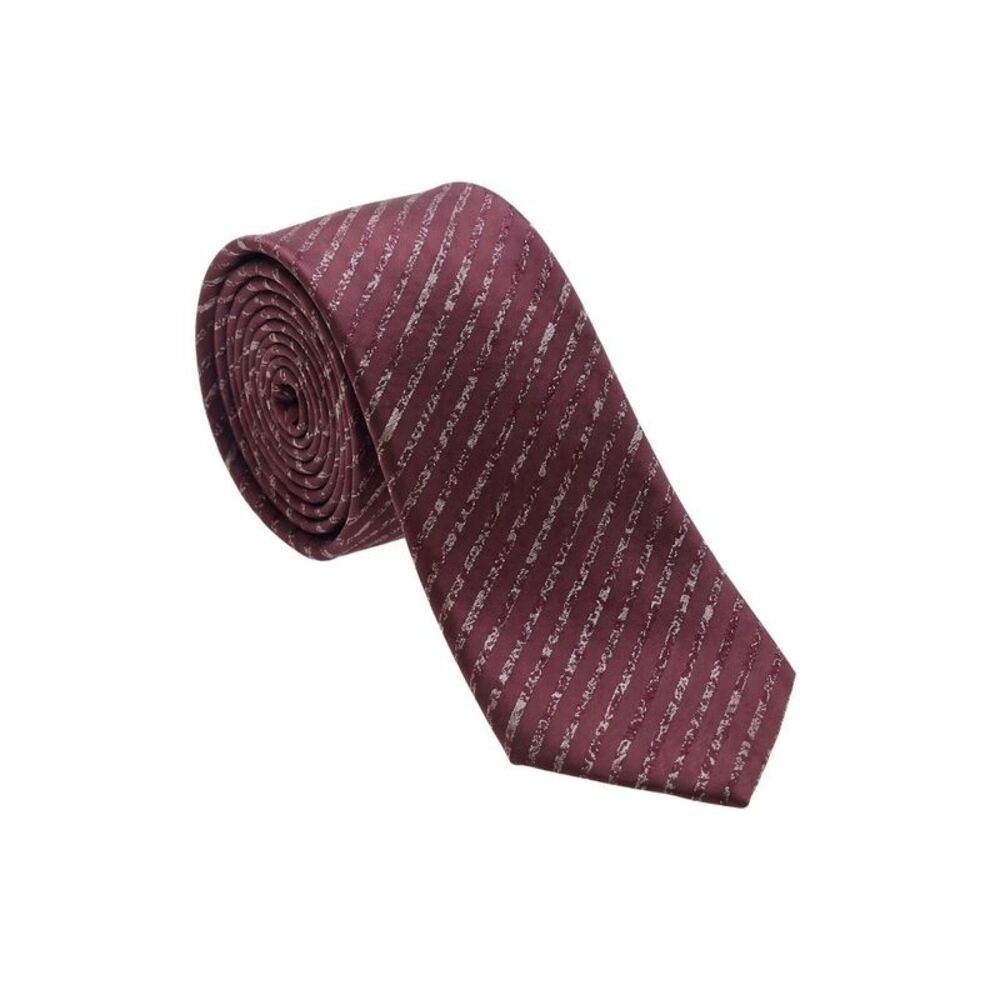 Armani Collezioni Mens Burgundy / Pink Diagonal Geometric Neck Tie